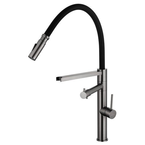 Смесители для кухни Wonzon & Woghand WW-88458007-BGM, тёмный графит фото 2