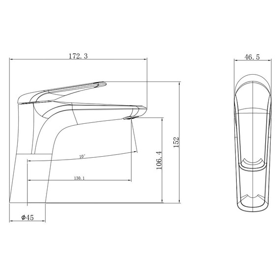 Смесители для раковины Wonzon & Woghand Elbe WW-A41222-MW, белый фото 5