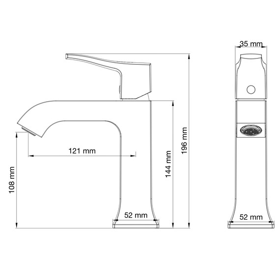 Смесители для раковины Wonzon & Woghand Flex WW-88018072-MB, чёрный фото 6
