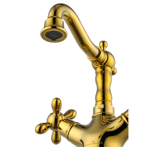 Смесители для раковины Wonzon & Woghand Retro WW-88139020-PG, золото фото 3