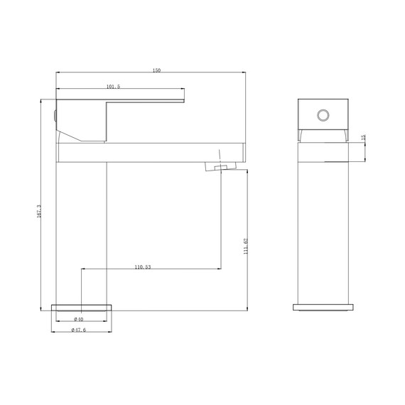 Смесители для раковины Wonzon & Woghand WW-A40982-BG, золото фото 6