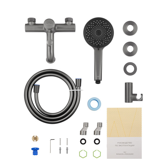 Смесители для ванны Wonzon & Woghand Tor WW-88037073-BGM, тёмный графит фото 7