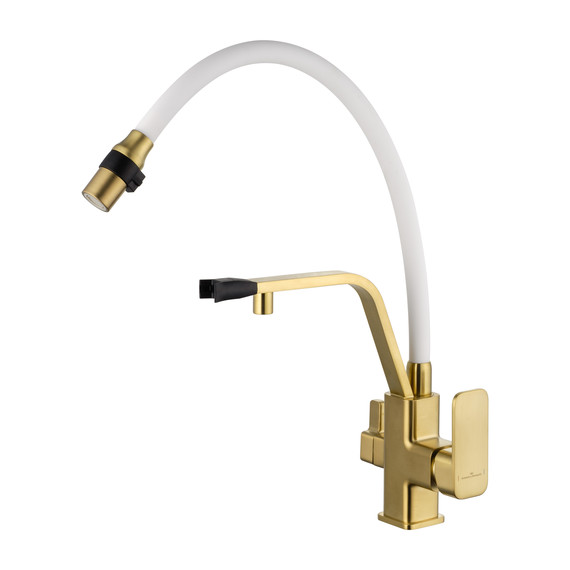 Смесители для кухни Wonzon & Woghand WW-88458013-BG(MW), золото фото 2