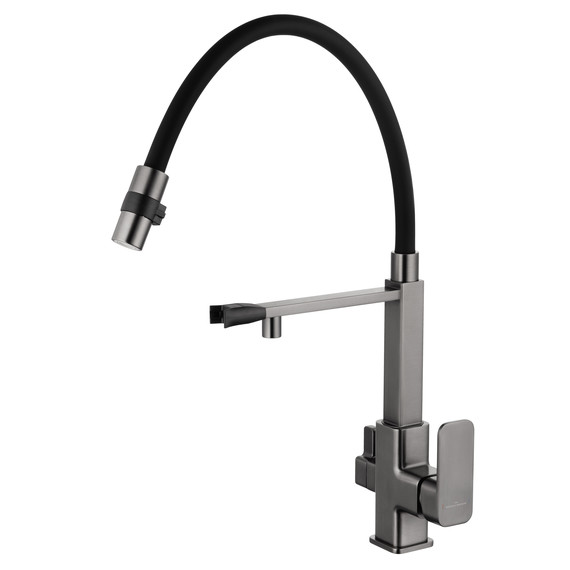 Смесители для кухни Wonzon & Woghand WW-88458012-BGM, тёмный графит фото 2