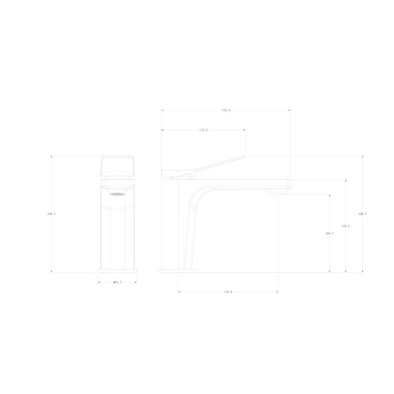 Смесители для раковины Wonzon & Woghand WW-XH-013-BGG, тёмный графит фото 5