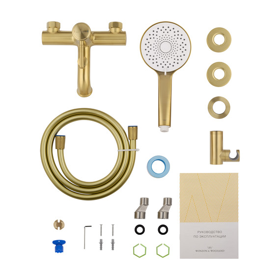 Смесители для ванны Wonzon & Woghand Tor WW-88037073-BG, золото фото 7