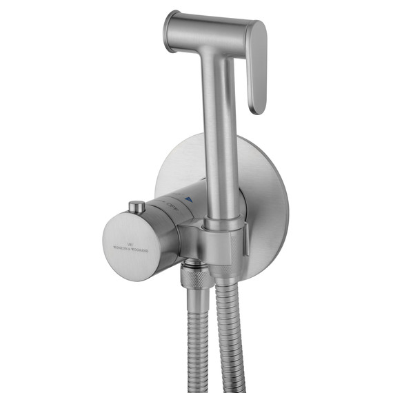 набор для гигиенического душа с термостатом Wonzon & Woghand WW-88829909-BN (со скрытой частью) никель фото 3