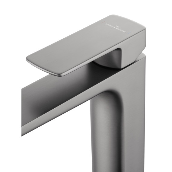 Смеситель для раковины высокий Wonzon & Woghand Edge WW-88239003-BGM, тёмный графит фото 4