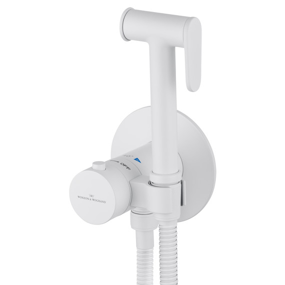 набор для гигиенического душа с термостатом Wonzon & Woghand WW-88829909-MW (со скрытой частью) белый фото 3