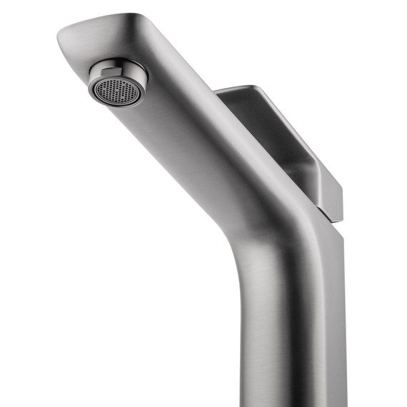 Смеситель для раковины высокий Wonzon & Woghand Edge WW-88239003-BGM, тёмный графит фото 3