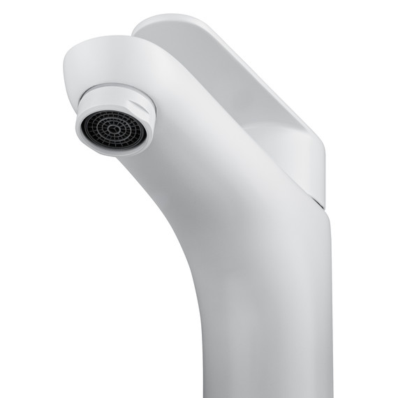 Смеситель для раковины высокий Wonzon & Woghand Alfa WW-A40232-MW, белый фото 3