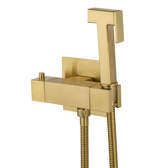 набор для гигиенического душа с термостатом Wonzon & Woghand WW-88819903-BG (со скрытой частью) золото фото 3