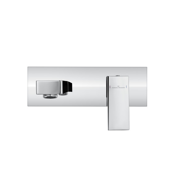 Смеситель для раковины настенный Wonzon & Woghand Cube WW-88869016-CR (со скрытой частью) фото 2
