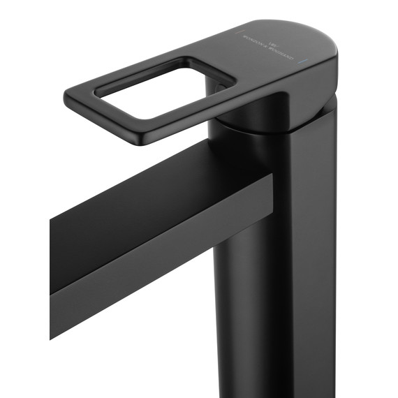 Смеситель для раковины высокий Wonzon & Woghand Frame WW-88239010-MB, чёрный фото 4