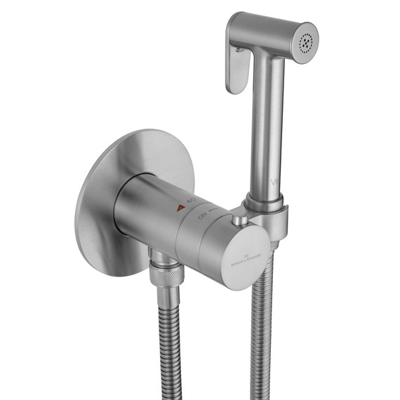 набор для гигиенического душа с термостатом Wonzon & Woghand WW-88829909-BN (со скрытой частью) никель фото 4