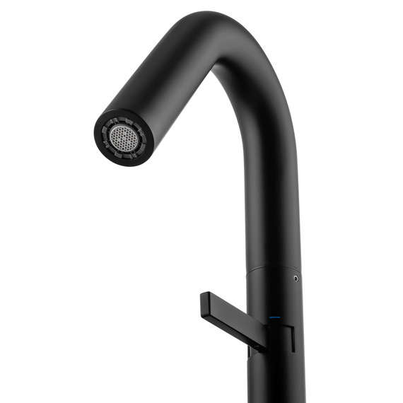 Смеситель для раковины высокий Wonzon & Woghand WW-6068-MB, чёрный фото 3