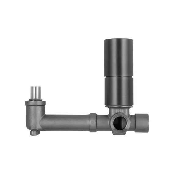 Смеситель для раковины настенный Wonzon & Woghand WW-105-BGG (со скрытой частью) тёмный графит фото 3