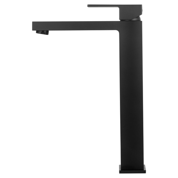 Смеситель для раковины высокий Wonzon & Woghand Cube WW-88239016-MB, чёрный фото 2