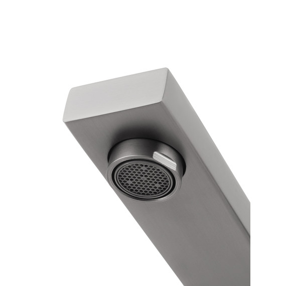 Смеситель для раковины настенный Wonzon & Woghand WW-105-BGG (со скрытой частью) тёмный графит фото 5