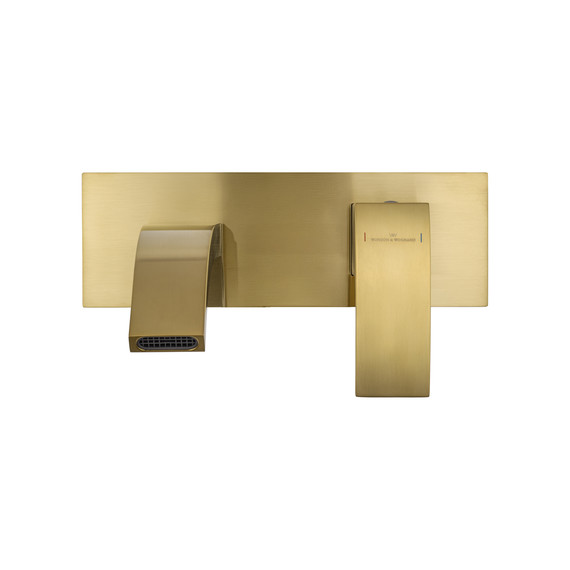Смеситель для раковины настенный Wonzon & Woghand Fit WW-88869009-BG (со скрытой частью) золото фото 2