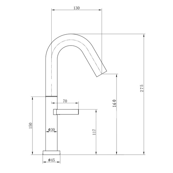 Смеситель для раковины высокий Wonzon & Woghand WW-6068-BS, никель фото 6