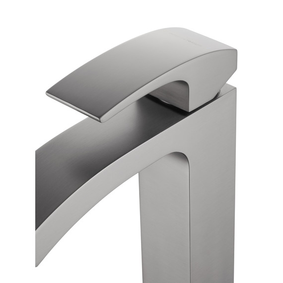 Смеситель для раковины высокий Wonzon & Woghand Fit WW-88239009-BGM, тёмный графит фото 4