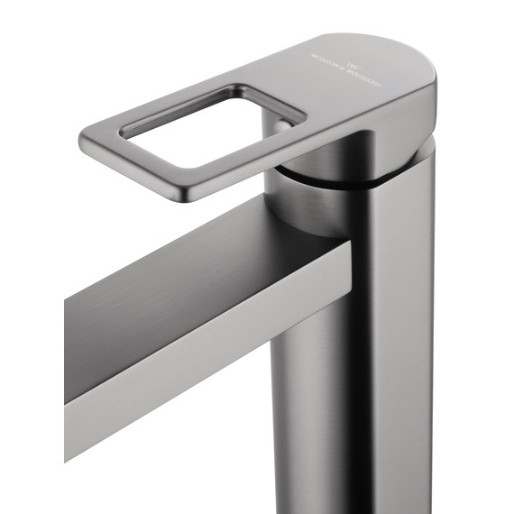 Смеситель для раковины высокий Wonzon & Woghand Frame WW-88239010-BGM, тёмный графит фото 4