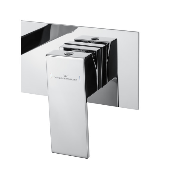 Смеситель для раковины настенный Wonzon & Woghand Cube WW-88869016-CR (со скрытой частью) фото 4