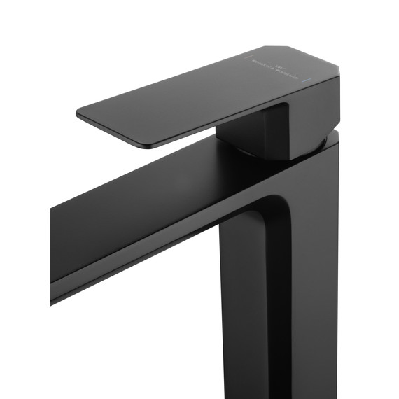 Смеситель для раковины высокий Wonzon & Woghand Diamond WW-88239011-MB, чёрный фото 4