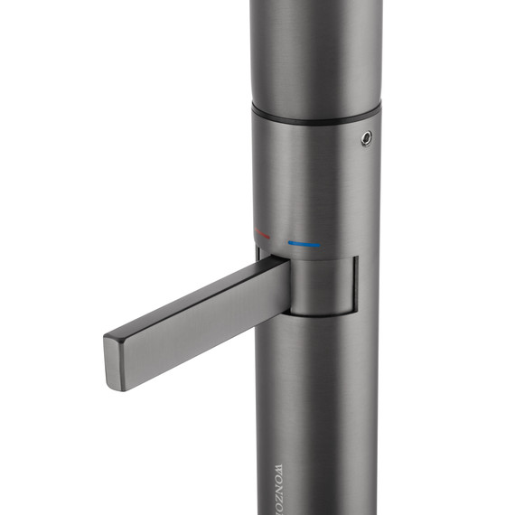 Смеситель для раковины высокий Wonzon & Woghand WW-6068-BGG, тёмный графит фото 4