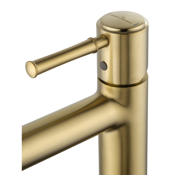 Смеситель для раковины высокий Wonzon & Woghand Tor WW-88019073-BG, золото фото 4