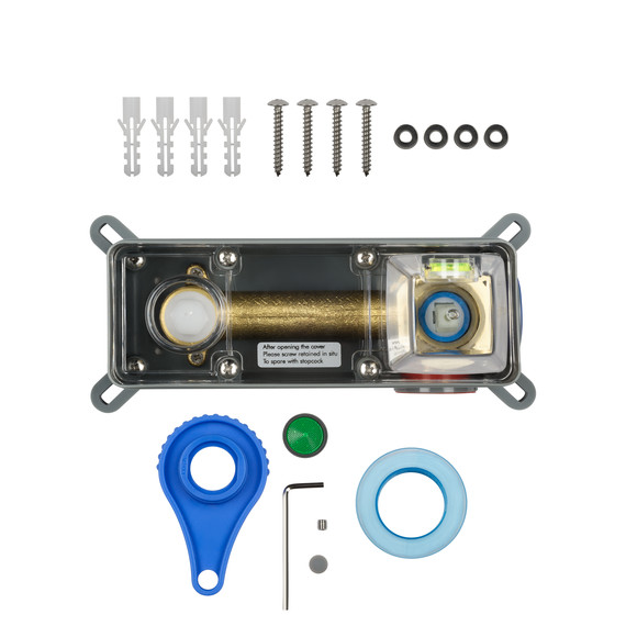 Смеситель для раковины настенный Wonzon & Woghand Frame WW-88869010-BG (со скрытой частью) золото фото 5