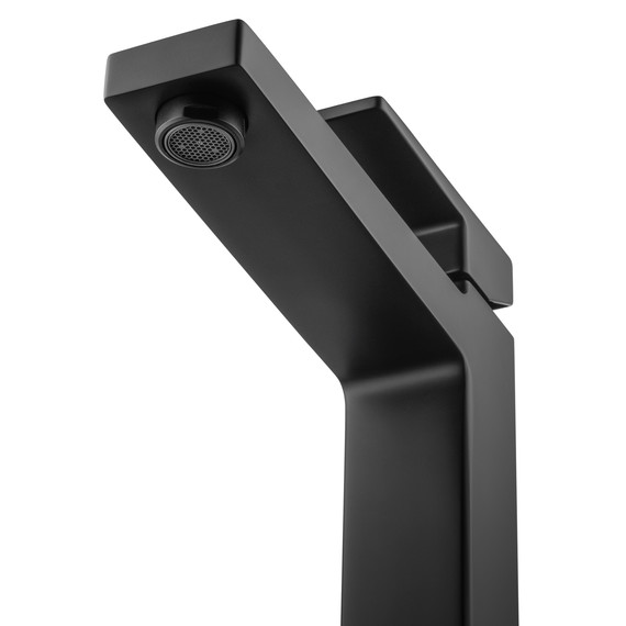 Смеситель для раковины высокий Wonzon & Woghand Cube 2.0 WW-88019068-MB, чёрный фото 3