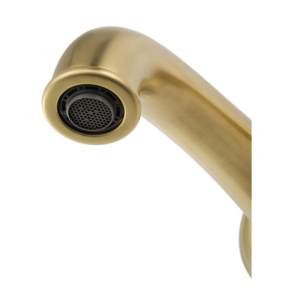 Смеситель для раковины настенный Wonzon & Woghand Steam WW-88869008-BG (со скрытой частью) золото фото 3