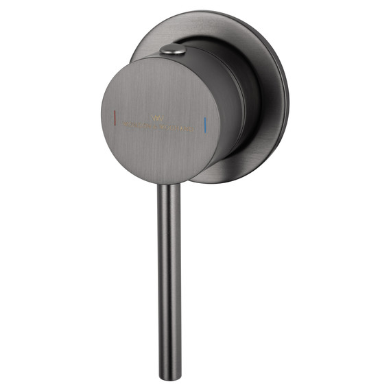 Смеситель для раковины настенный Wonzon & Woghand Stick WW-88869017-BGM (со скрытой частью) тёмный графит фото 4