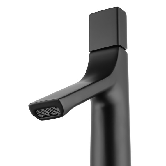 Смеситель для раковины высокий Wonzon & Woghand The one WW-H1011-MB, чёрный фото 3