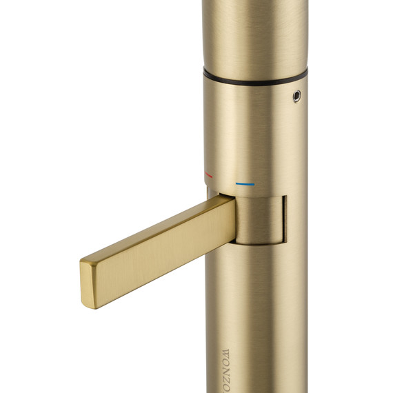 Смеситель для раковины высокий Wonzon & Woghand WW-6068-BG, золото фото 4