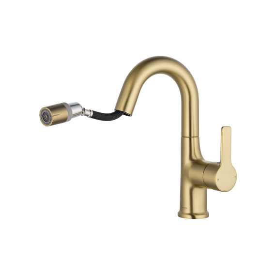 Смесители для раковины Wonzon & Woghand WW-FE01L212-BG, золото фото 2