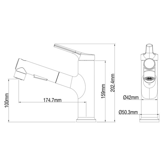 Смесители для раковины Wonzon & Woghand WW-A40862-CR фото 6