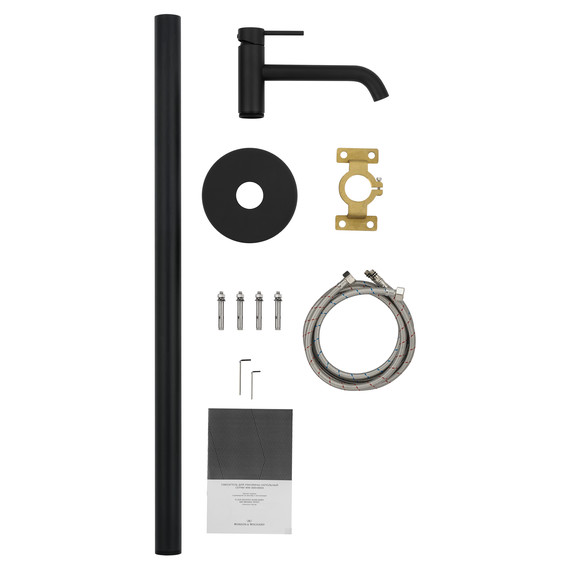 Смеситель для раковины напольный Wonzon & Woghand Stick WW-88649905-MB, чёрный фото 6