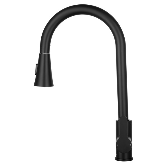 Смесители для кухни Wonzon & Woghand WW-121E201L-MB, чёрный фото 3