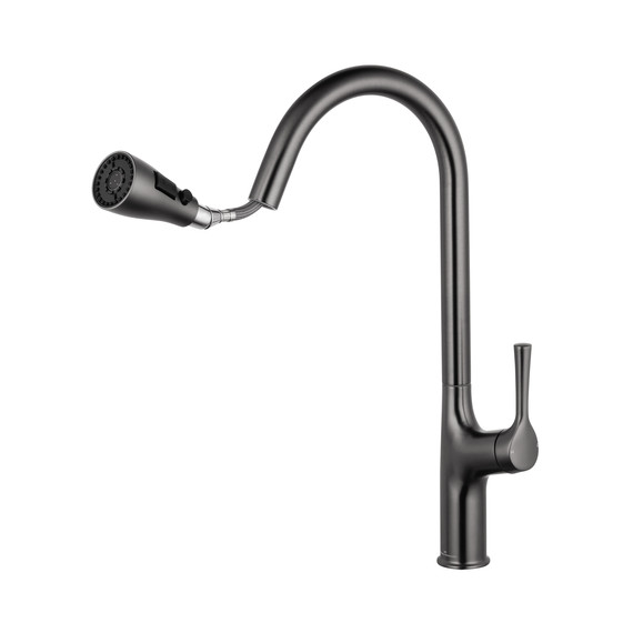 Смесители для кухни Wonzon & Woghand WW-AE54123-BGG, тёмный графит фото 2