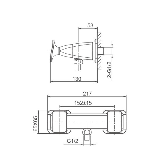 Смесители для душа Wonzon & Woghand Shakespeare WW-654101-DG, золото фото 6