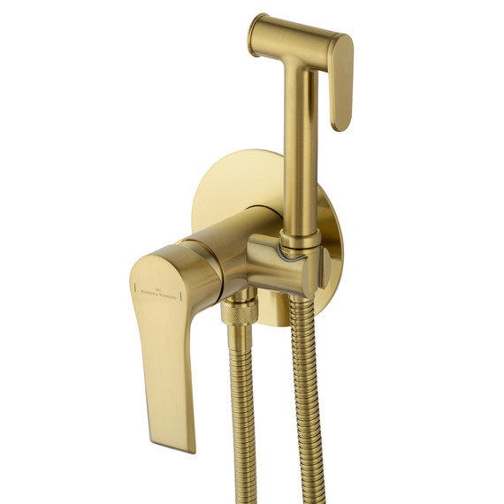 набор для гигиенического душа Wonzon & Woghand Brilliant WW-88829079-BG (со скрытой частью) золото фото 3