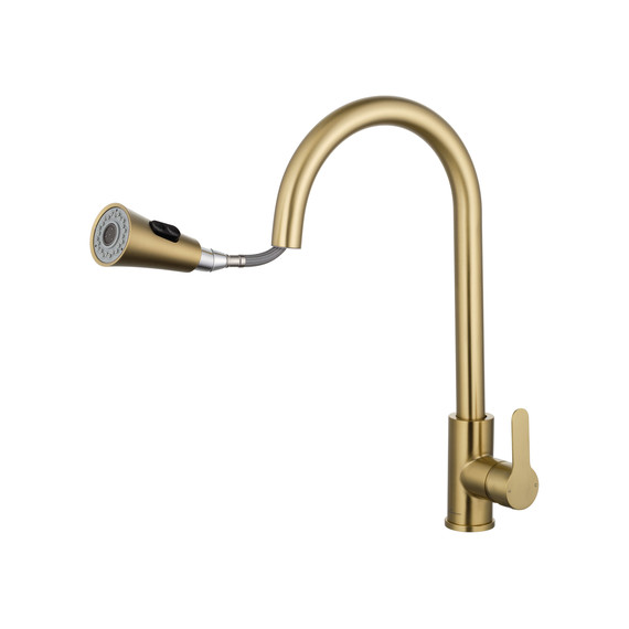 Смесители для кухни Wonzon & Woghand WW-121E201L-BG, золото фото 3
