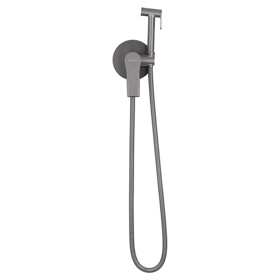 набор для гигиенического душа Wonzon & Woghand Brilliant WW-88829079-BGM (со скрытой частью) тёмный графит фото 2