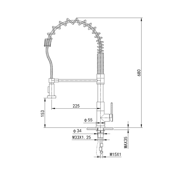 Смесители для кухни Wonzon & Woghand WW-422903-CR фото 6