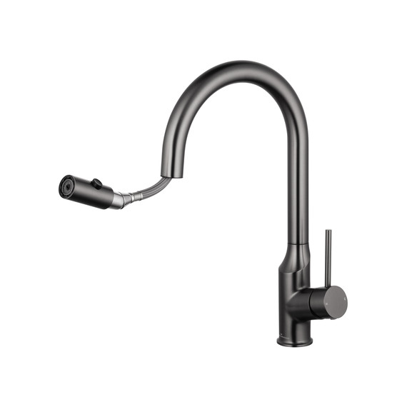 Смесители для кухни Wonzon & Woghand WW-A21252-BGG, тёмный графит фото 2