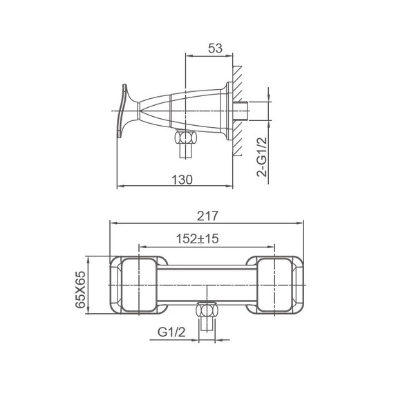 Смесители для душа Wonzon & Woghand Shakespeare WW-654101-CR фото 6