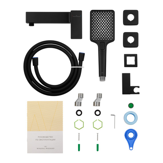 Смесители для душа Wonzon & Woghand Cube 2.0 WW-88048068-MB, чёрный фото 5